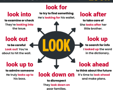 Phrasal Verbs with LOOK: Meanings and Examples