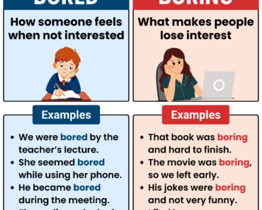 Bored vs. Boring – What’s the Difference?