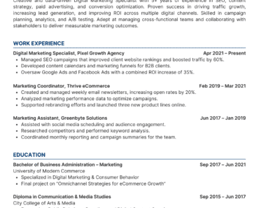 How to Write a Professional CV in English