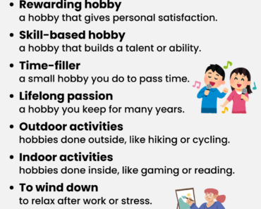 IELTS Vocabulary: Hobbies