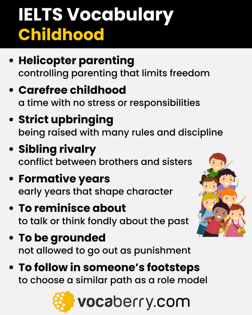 ielts-vocabulary-for-childhood-with-definitions-ielts-speaking-part-1-part-2-part-3-questions-and-sample-answers-english-vocaberry