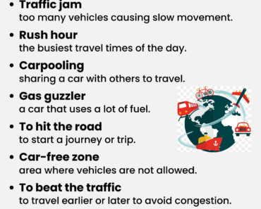 IELTS Vocabulary: Transport