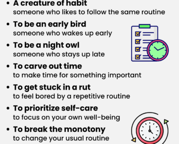 IELTS Vocabulary: Daily Routine