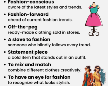 IELTS Vocabulary: Fashion and Clothes IELTS Vocabulary: Fashion and Clothes