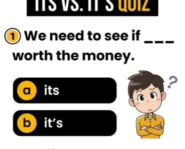 Its vs. It’s Quiz – English Grammar Its vs. It’s Quiz – English Grammar