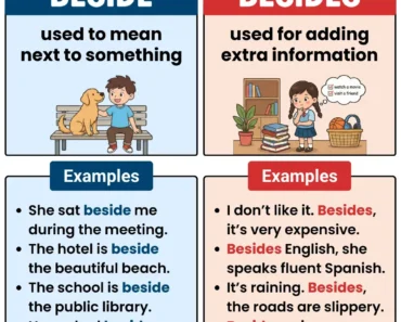 Beside vs. Besides: What’s the Difference?
