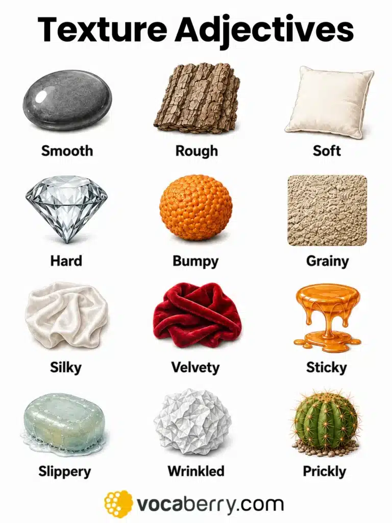 texture-adjectives-in-english-adjectives-of-texture-common-texture-words-learn-english-vocabulary-lesson-esl-vocaberry