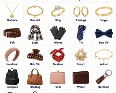 Accessories in English: Names and Vocabulary List