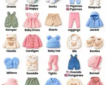 Baby Clothes Names: English Vocabulary