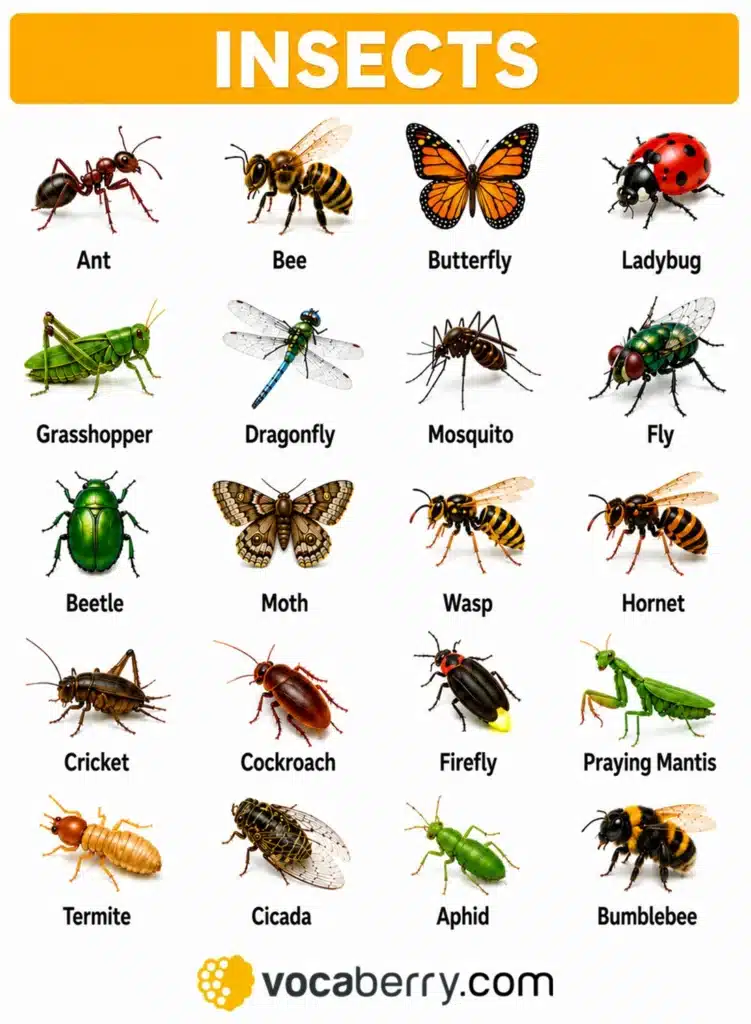 insect-vocabulary-common-insect-names-in-english-bugs-and-insects-with-pictures-learn-english-vocabulary-lesson-esl-vocaberry