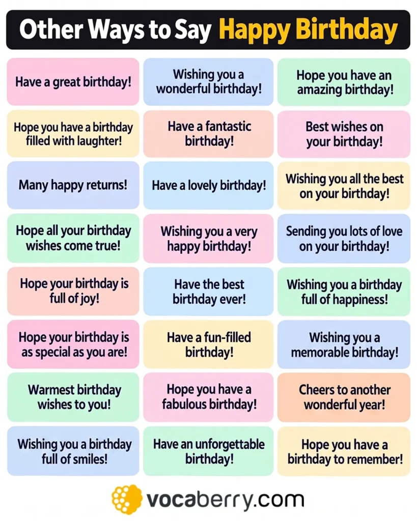 other-ways-to-say-happy-birthday-in-english-speaking-best-birthday-wishes-synonyms-belated-birthday-learn-english-vocabulary-lesson-esl-vocaberry