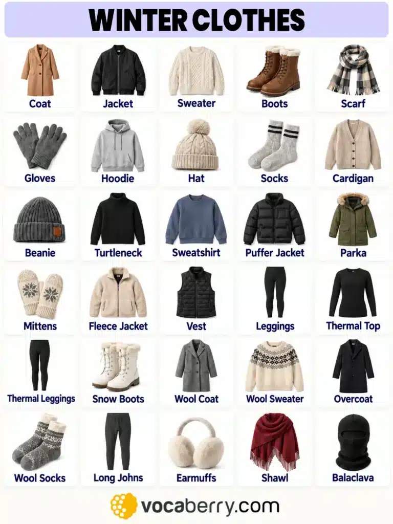 winter-clothes-names-winter-clothing-vocabulary-words-list-learn-english-vocabulary-lesson-esl-vocaberry