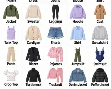 Women’s Clothes Names: English Vocabulary
